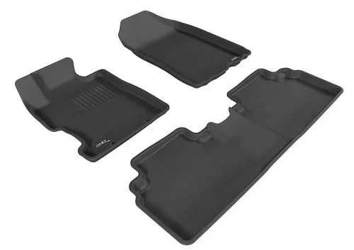 3D MAXpider 2006-2011 Honda Civic Sedan Kagu 1st & 2nd Row Floormat – Black aceL1HD01201509