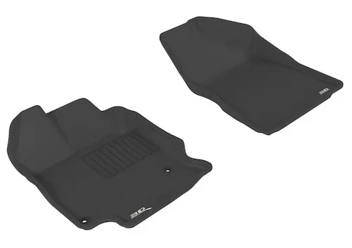 3D MAXpider 2009-2011 Toyota Venza Kagu 1st Row Floormat – Black aceL1TY07811509
