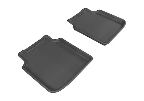 3D MAXpider 2009-2012 BMW 7 Series LI F02/F04 Kagu 2nd Row Floormats – Black aceL1BM05221509