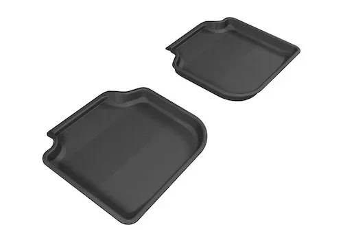 3D MAXpider 2012-2019 Volkswagen Passat Kagu 2nd Row Floormats – Black aceL1VW05621509