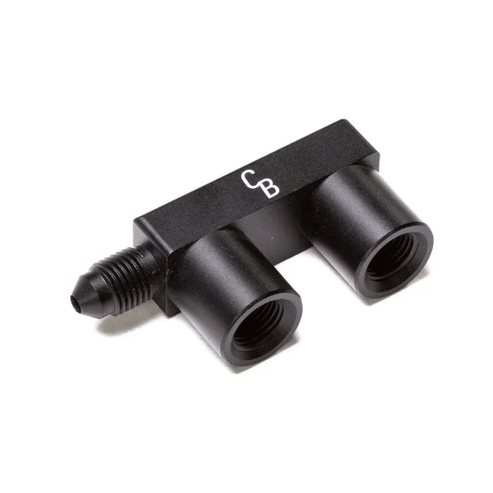 ‘-3AN Male to (1) M10x1.0 and (1) M12x1.0 Concave Female F Fitting