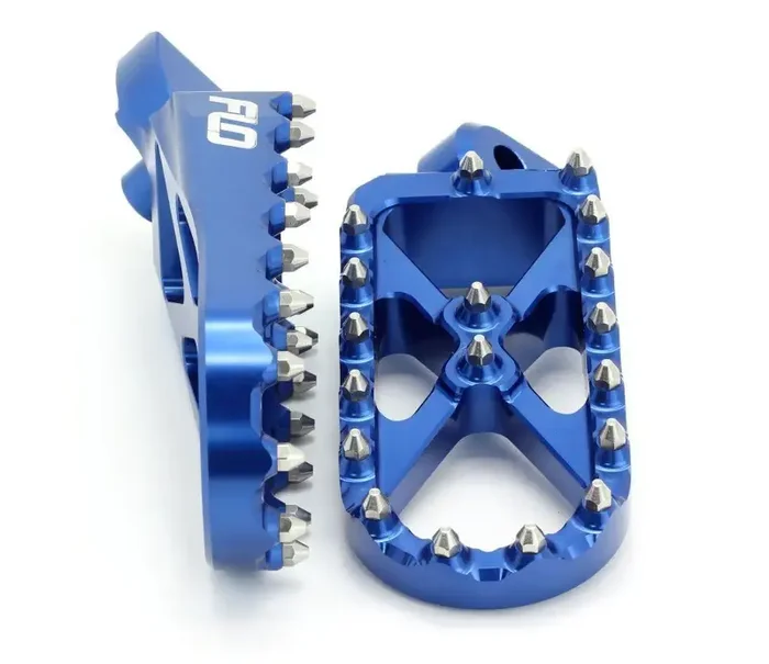Flo Motorsports Adventure Snow Bike Blue Footpegs Yamaha YZ 85 125 250 450 99-18