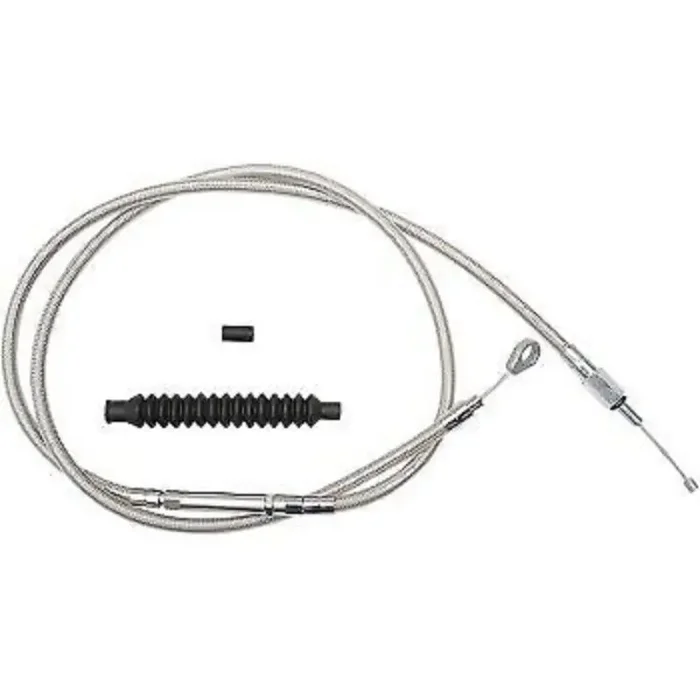 LA CHOPPERS LA-8100C19 Stainless Steel Braided Clutch Cable 18-20″