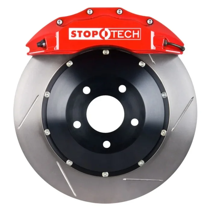 StopTech 06-09 BMW MZ4 Coupe/Roadster / 01-07 M3 Front BBK w/ Red ST-60 Caliper 355×32 Slotted Rotor