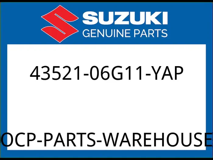 Suzuki OEM Part 43521-06G11-YAP BRACKET,FR FOOTREST,L (BLACK)