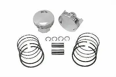 V-Twin 93.4″ Big Bore Flat Top Piston Kit Standard 11-1699