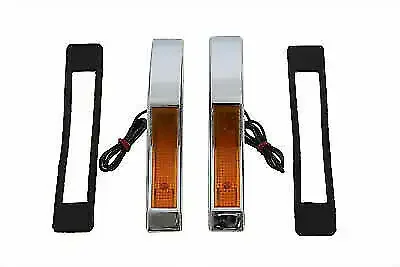 V-Twin Marker Lamp Set Amber Smooth 1 Filament 33-2210