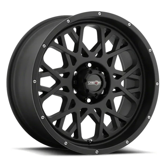 Vision Off-Road Rocker Satin Black 5-Lug Wheel; 20×9; 12mm Offset
