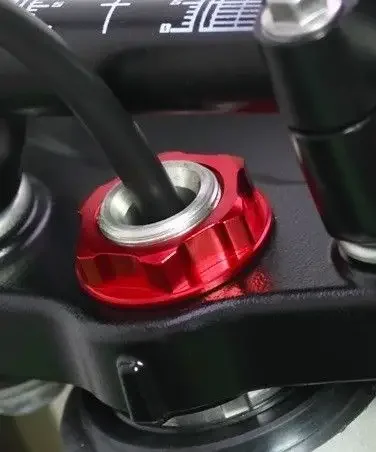 Zeta Steering Stem Nut Red ZE58-2323